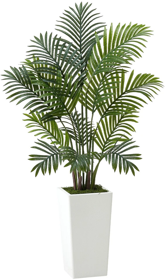 VEVOR 121 cm dirbtinės arekos palmės su vazonu