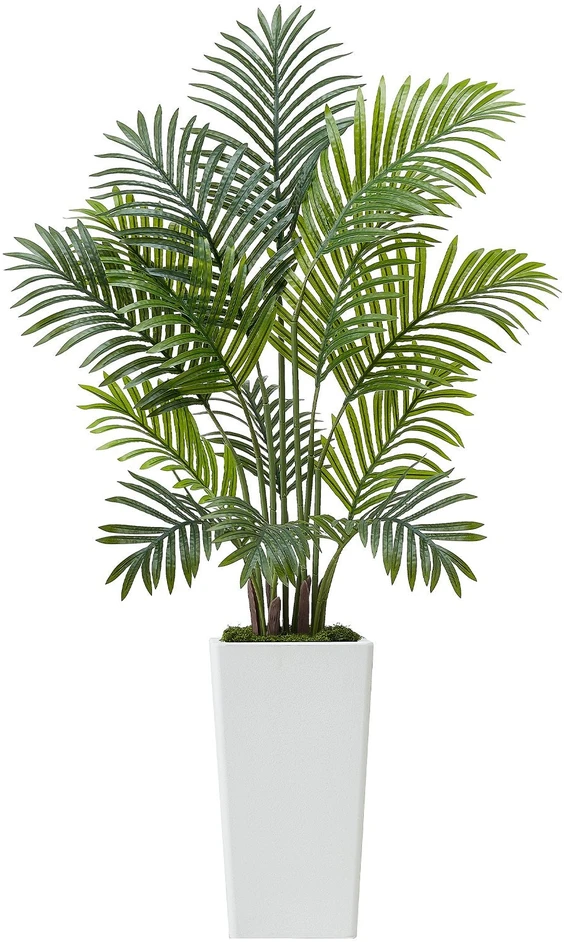 VEVOR 121 cm dirbtinės arekos palmės su vazonu