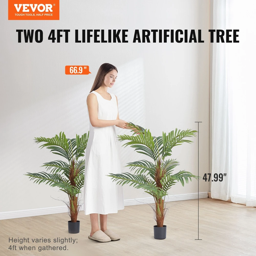 VEVOR Dirbtinis palmių medis 1.2 m patalpoms