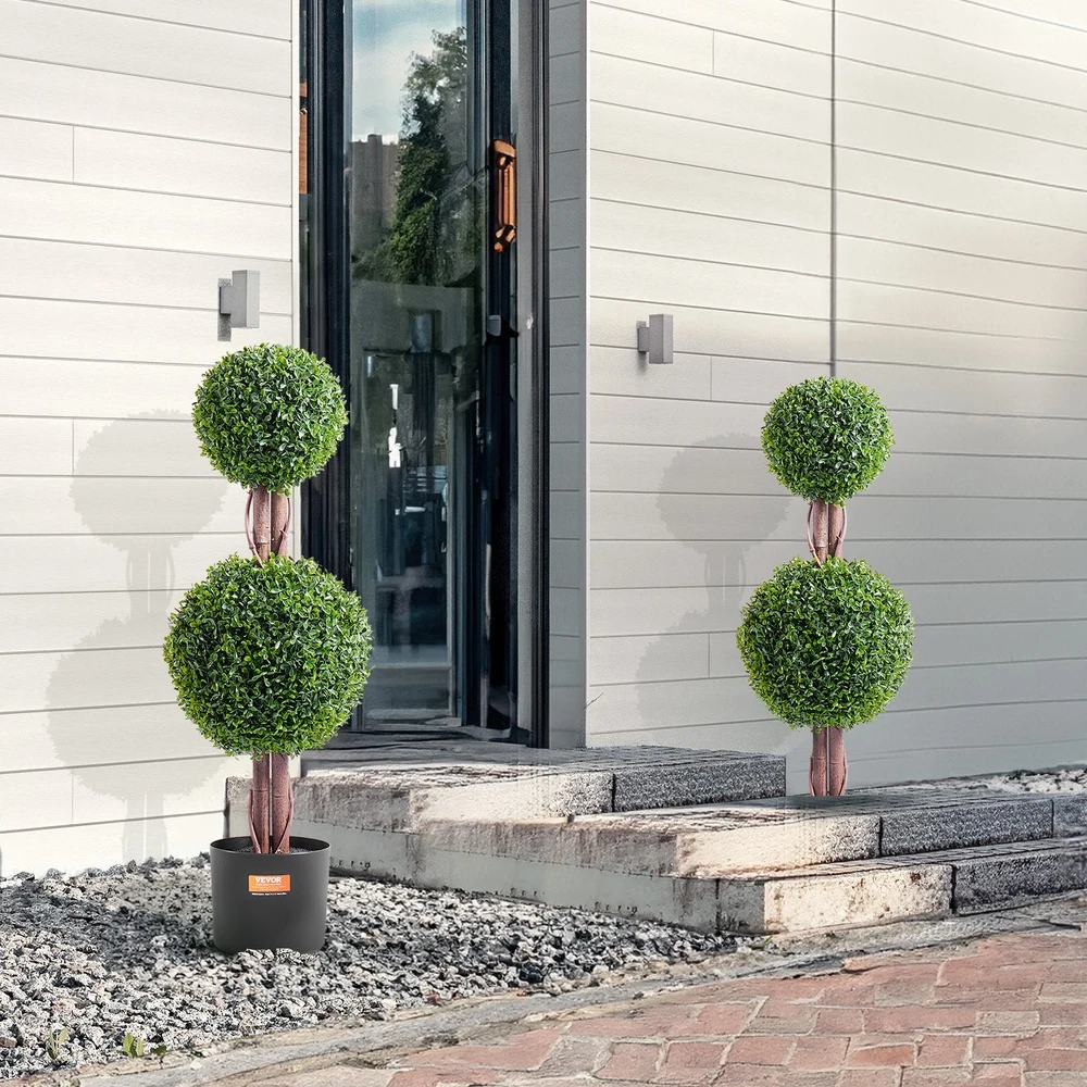 VEVOR 2 vienetų 91,4 cm dirbtiniai buksmedžio medžiai