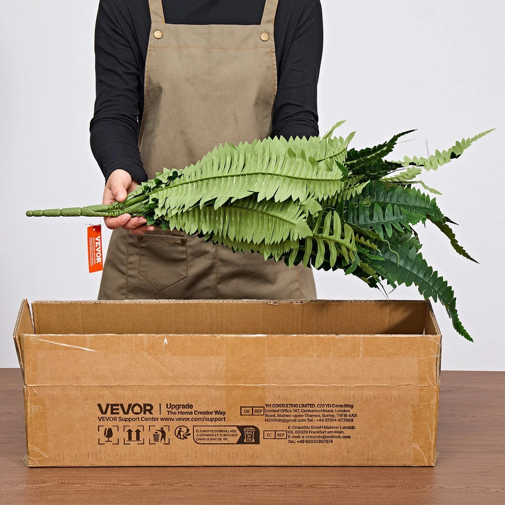 Vevor Dirbtinis Boston papartis 127 cm su 96 šakomis