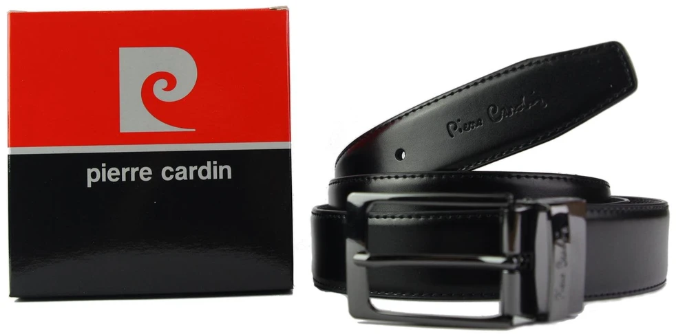 Diržas juodas odinis kasdienai Pierre Cardin
