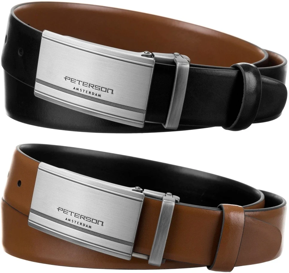 Diržas vyrams Peterson PTN KL-B006-S001 Juodas-BROWN