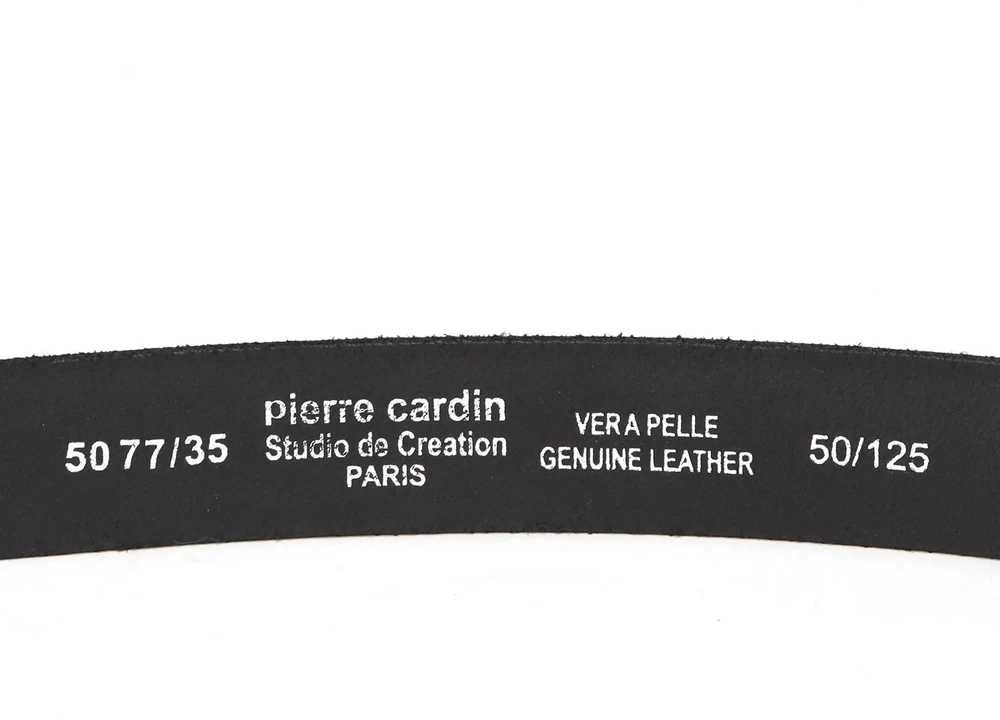 Vyriškas odinis diržas Pierre Cardin 5077 KAM02 juodas