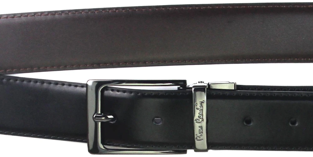 Diržas vyrams Pierre Cardin FWJX5 DOUBLE - Juodas, rudas