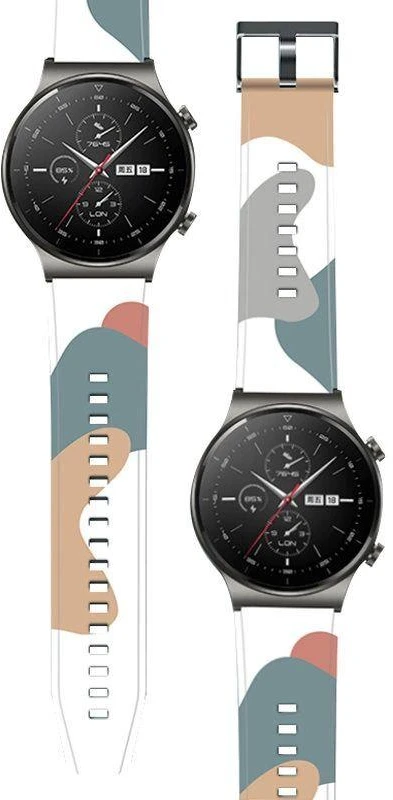 Dėklas Dirželis Moro Huawei Watch GT2 Pro silikoninis dirželis apyrankė raštas 3