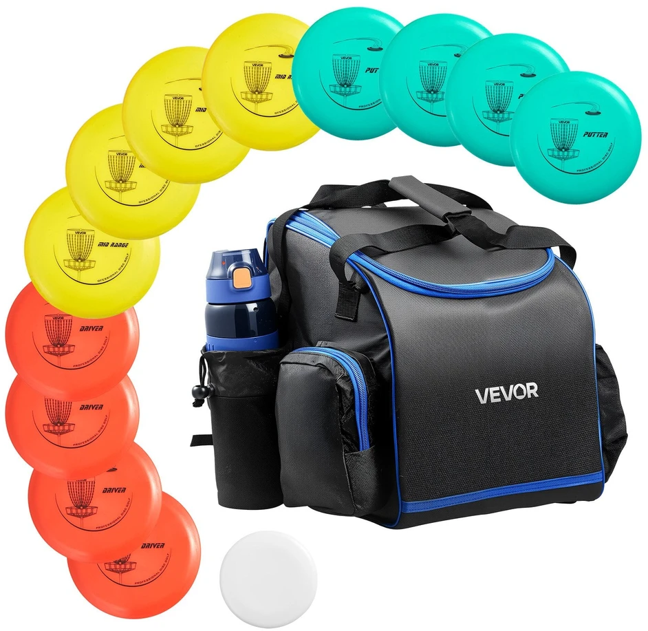 VEVOR Disc golf rinkinys, 12 diskų pradedantiesiems