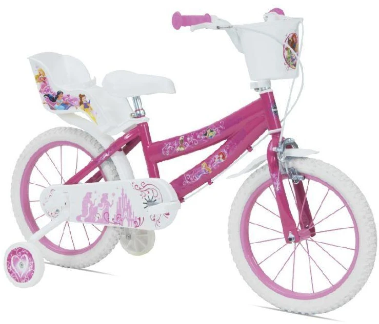 Vaikiškas Dviratis - Huffy 21851W 16 Colių Su Atraminiais Ratukais Rožinis Baltas