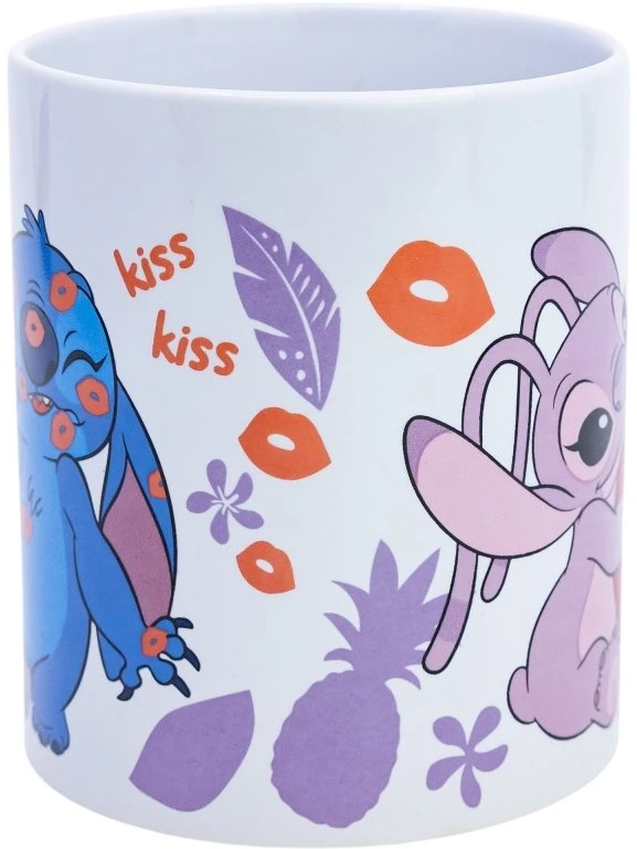 Gertuvė Disney Stitch - keraminis puodelis dovanų dėžutėje iš Stitch & Angel kolekcijos, 325 ml