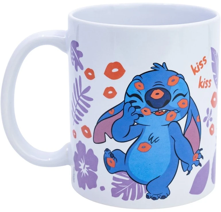 Gertuvė Disney Stitch - keraminis puodelis dovanų dėžutėje iš Stitch & Angel kolekcijos, 325 ml