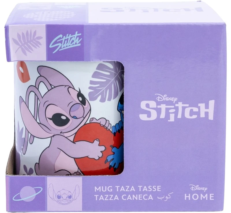 Gertuvė Disney Stitch - keraminis puodelis dovanų dėžutėje iš Stitch & Angel kolekcijos, 325 ml