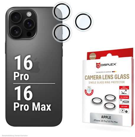 Evi „DISPLEX CAMGLASS“ VIENO LĘŠIO OBJEKTAI – IP 16 PRO/16 PRO MAX