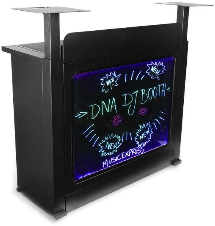 DNA Professional DJ BOOTH BK - DJ pultas su apšviečiama RGB LED panele (juodas)