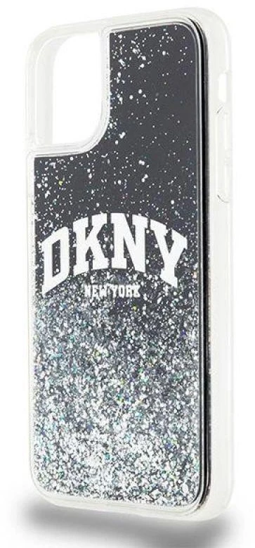 Apple iPhone 11 DKNY dėklas Liquid Glitter Big Logo (DKHCN61LBNAEK) juodos spalvos
