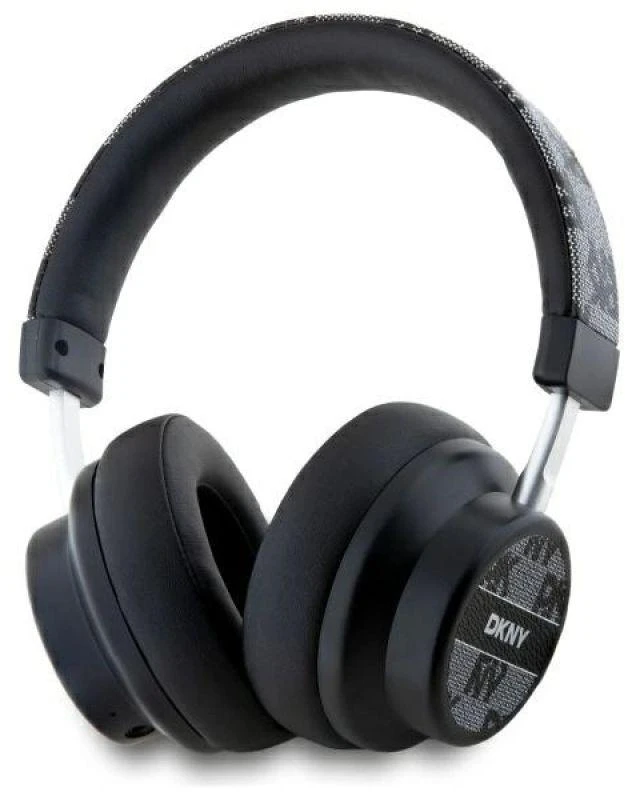 DKNY ausinės Bluetooth DKBHM2PCSHLK juodos spalvos Checkered Pattern