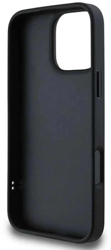 Dėklas DKNY DKHCP16LPQDSLK Apple iPhone 16 Pro 6.3″ juodos spalvos Quilted Stack Logo