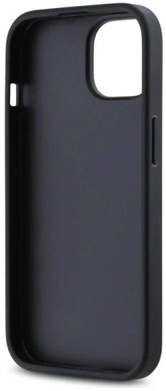 Dėklas DKNY DKHCP14SPQDSLK Apple iPhone 14 6.1″ juodos spalvos Quilted Stack Logo