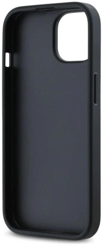 Dėklas DKNY DKHCP15SPQDSLK Apple iPhone 15 6.1″ juodos spalvos Quilted Stack Logo