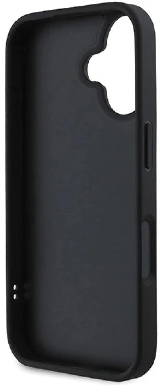 Dėklas DKNY DKHCP16SPQDSLK iPhone 16 6.1″ juodos spalvos Quilted Stack Logo