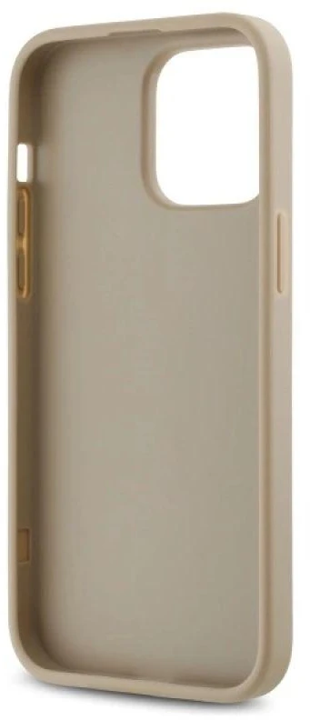 Dėklas DKNY DKHCP14XPQDSLE Apple iPhone 14 Pro Max 6.7" smėlio spalvos dygsniuotas „Quited Stack Logo“