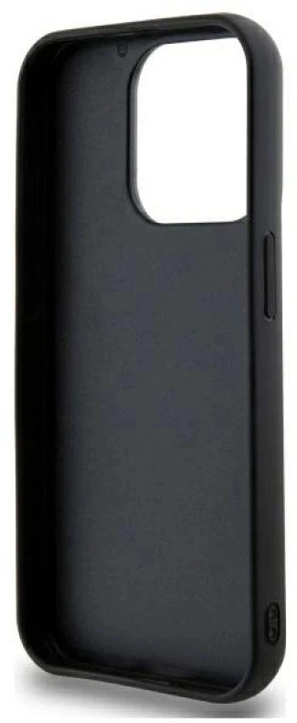 Dėklas DKNY DKHCP15LPQDSLK Apple iPhone 15 Pro 6.1″ juodos spalvos Quilted Stack Logo