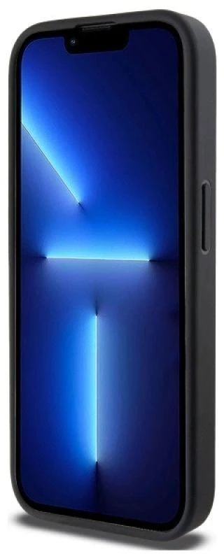 DKNY DKHMP15LPGHLME Apple iPhone 15 Pro 6.1″ beige kietas dėklas Grained Metal Logo MagSafe