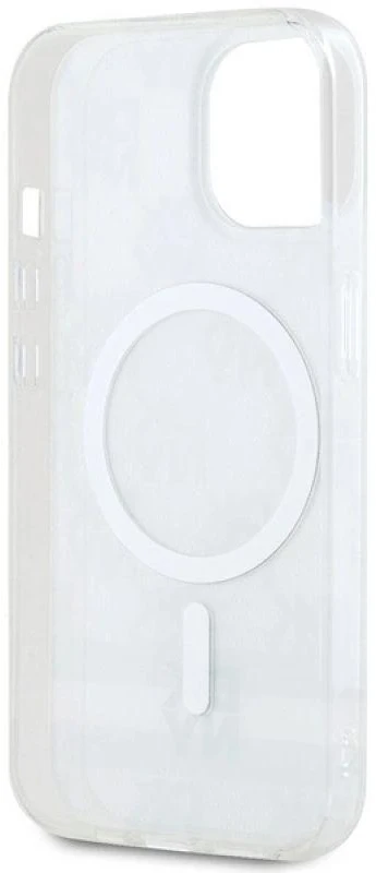 DKNY DKHMP15SHCPTSE Apple iPhone 15 14 13 6.1 inch beige kietas dėklas IML Checkered Mono Pattern & Printed
