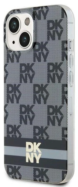 DKNY DKHMP15SHCPTSK Apple iPhone 15 14 13 6.1 inch juodos spalvos kietas dėklas IML Checkered Mono Pattern & Printed