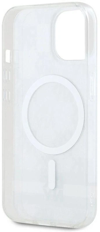 DKNY DKHMP14SHCPTSE Apple iPhone 14 15 13 6.1 inch beige kietas dėklas IML Checkered Mono Pattern & Printed