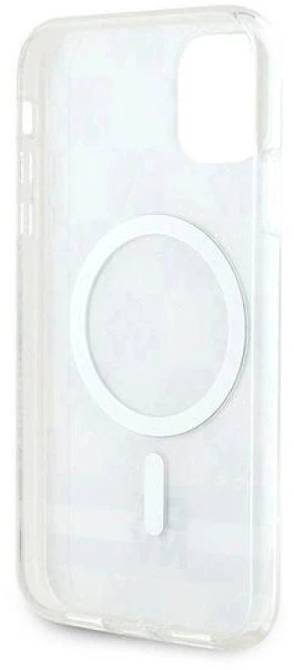 DKNY DKHMN61HCPTSE Apple iPhone 11 Xr 6.1 inch beige kietas dėklas IML Checkered Mono Pattern & Printed Strip