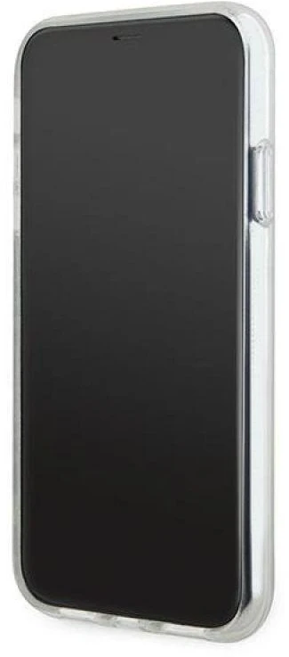 DKNY DKHMN61HCPTSE Apple iPhone 11 Xr 6.1 inch beige kietas dėklas IML Checkered Mono Pattern & Printed Strip