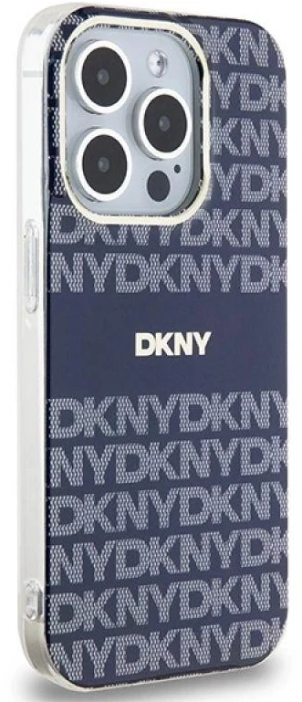 Apple iPhone 15 Pro Max DKNY dėklas IML Mono & Stripe MagSafe (DKHMP15XHRHSEB) mėlynos spalvos