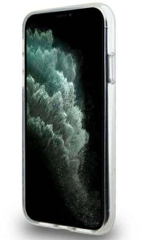 DKNY DKHMN61HRHSEP Apple iPhone 11 Xr 6.1 inch rožinės spalvos kietas dėklas IML Mono & Stripe MagSafe