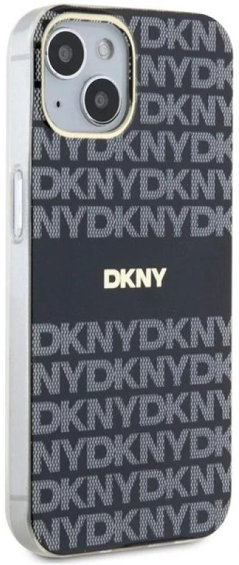 Apple iPhone 13 / 14 / 15 DKNY dėklas IML Mono & Stripe MagSafe (DKHMP14SHRHSEK) juodos spalvos