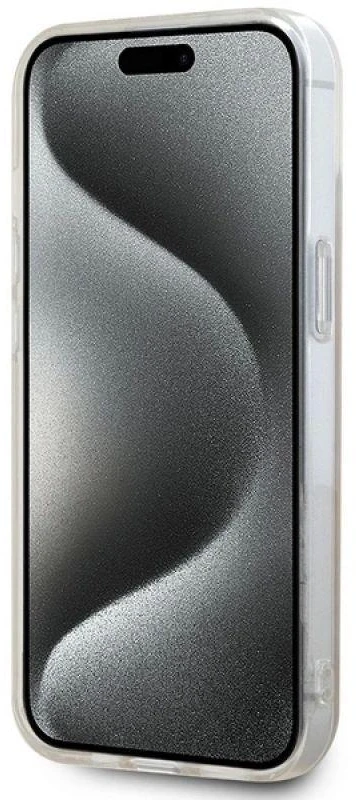 DKNY DKHMP14SHRHSEP Apple iPhone 14 15 13 6.1 inch rožinės spalvos kietas dėklas IML Mono & Stripe MagSafe
