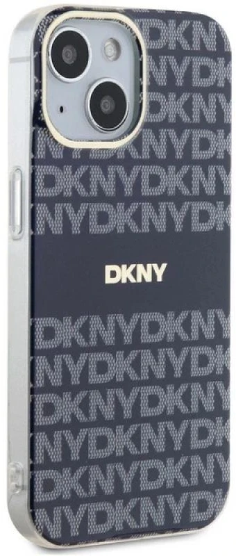 Apple iPhone 13 / 14 / 15 DKNY dėklas IML Mono & Stripe MagSafe (DKHMP15SHRHSEB) mėlynos spalvos