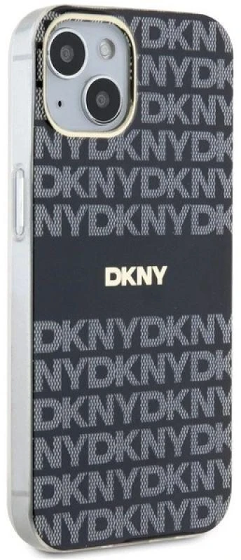 Apple iPhone 13 / 14 / 15 DKNY dėklas IML Mono & Stripe MagSafe (DKHMP15SHRHSEK) juodos spalvos