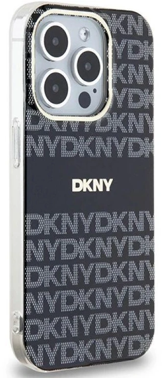 Apple iPhone 14 Pro Max DKNY dėklas IML Mono & Stripe MagSafe (DKHMP14XHRHSEK) juodos spalvos