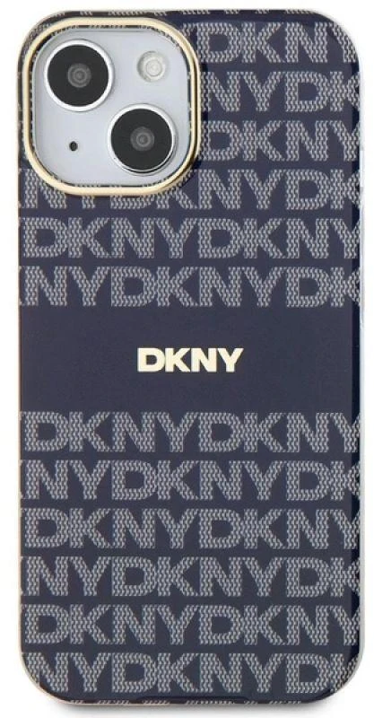 Apple iPhone 13 / 14 / 15 DKNY dėklas IML Mono & Stripe MagSafe (DKHMP15SHRHSEB) mėlynos spalvos