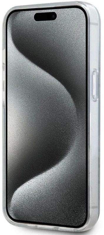 Apple iPhone 13 / 14 / 15 DKNY dėklas IML Mono & Stripe MagSafe (DKHMP14SHRHSEK) juodos spalvos