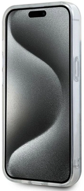 Apple iPhone 13 / 14 / 15 DKNY dėklas IML Mono & Stripe MagSafe (DKHMP15SHRHSEB) mėlynos spalvos