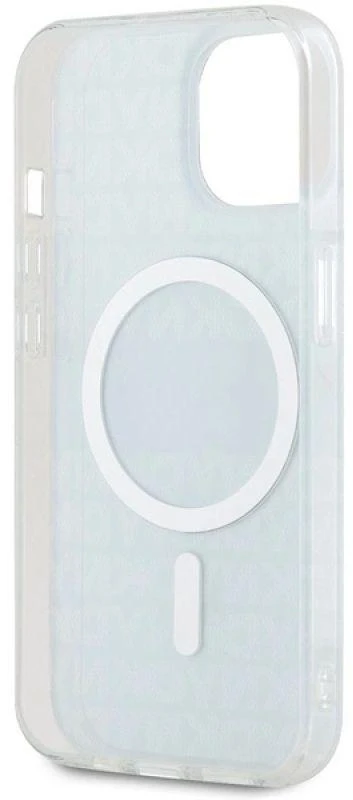 Apple iPhone 13 / 14 / 15 DKNY dėklas IML Mono & Stripe MagSafe (DKHMP15SHRHSEB) mėlynos spalvos