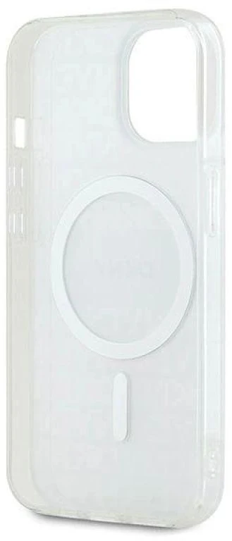 Apple iPhone 13 / 14 / 15 DKNY dėklas IML Mono & Stripe MagSafe (DKHMP15SHRHSEE) beige