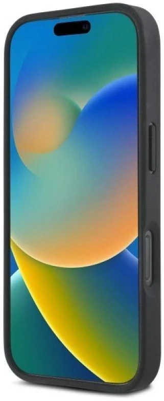 DKNY DKHMP16LPSHRPSK Apple iPhone 16 Pro 6.3" dėklas telefonui juodos spalvos Repeat Pattern Stack Logo MagSafe