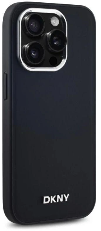 DKNY DKHMP14LPSCMCLK Apple iPhone 14 Pro 6.1″ juodos spalvos kietas dėklas Plain Logo MagSafe