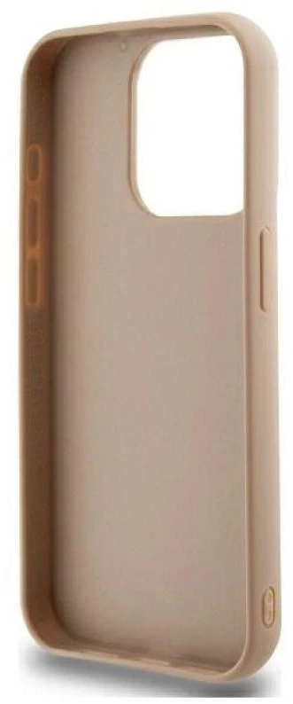 Dėklas DKNY DKHCP15XPQDSLE Apple iPhone 15 Pro Max 6.7" smėlio spalvos dygsniuotas stulpelių logotipas
