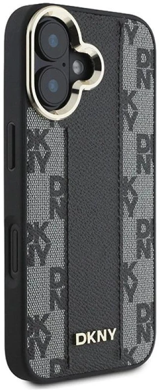 Apple iPhone 16 Plus DKNY Checkered Pattern MagSafe (DKHMP16MPCPVSLK) dėklas telefonui juodos spalvos