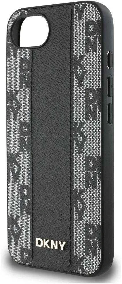 DKNY odinis languotas monofoninis dėklas MagSafe iPhone 16e - Juodas