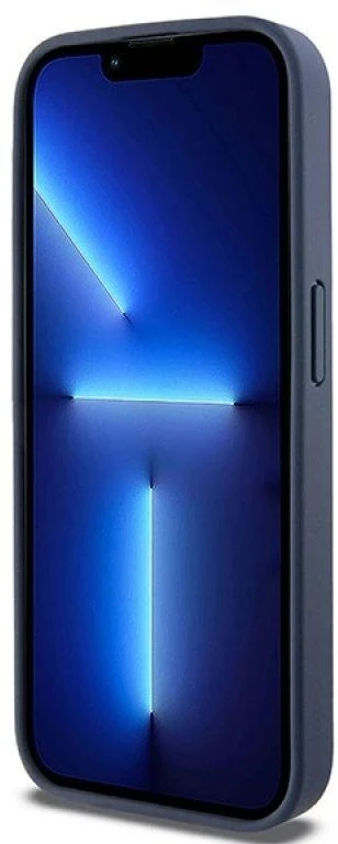 Apple iPhone 15 Pro DKNY odinis dėklas Mono Stripe & Metal Logo (DKHCP15LPRTHSLB) mėlynos spalvos