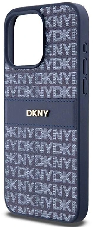 Apple iPhone 15 Pro Max DKNY odinis dėklas Mono Stripe & Metal Logo (DKHCP15XPRTHSLB) mėlynos spalvos